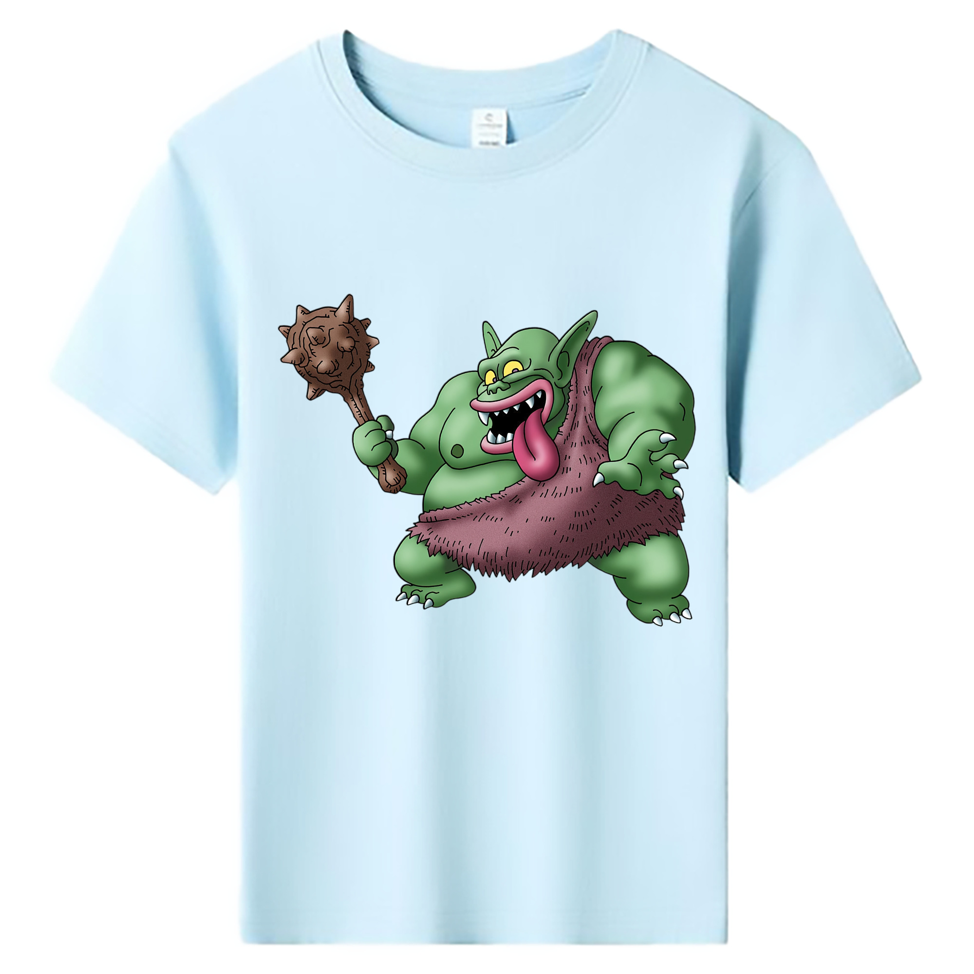 （画像用） ドラゴンクエスト Doragon Kuesuto Dragon Quest 綿100％キッズTシャツ（フロントプリント）